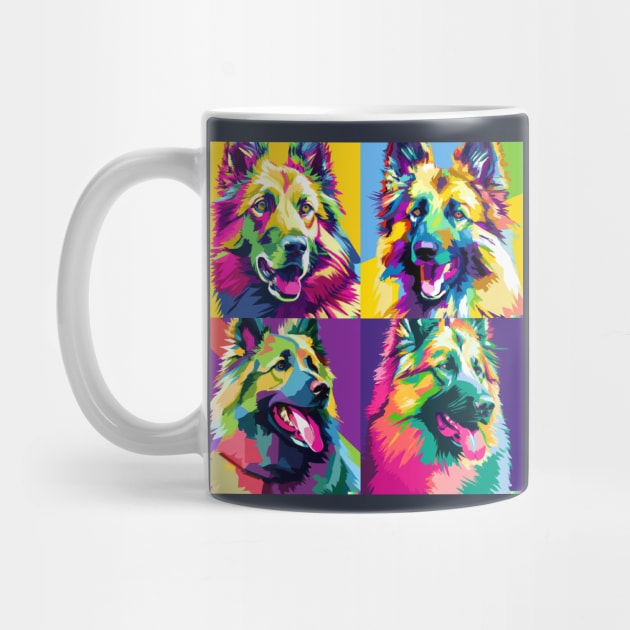 Belgian Tervuren Pop Art - Dog Lover Gifts by PawPopArt